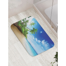 Beach Sunset and Waves Bath Mat