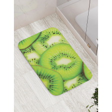 Macro Exotic Fruits Slices Bath Mat