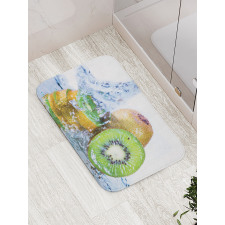 Photo of Water Splash on Fruit Bath Mat