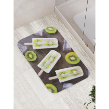 Homemade Fruit Popsicles Photo Bath Mat