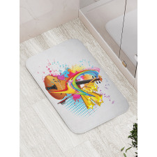 Creative String Instrument Bath Mat