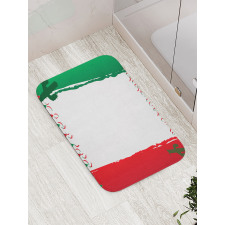 Mexican Colors Flags Cacti Bath Mat