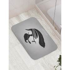 Male Hipster Art Bath Mat