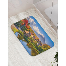 View of Oshino Thatch Houses Bath Mat