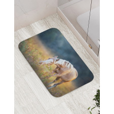 Palomino Horse Grazing Bath Mat