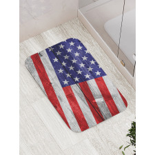 America Patriotic Day Bath Mat