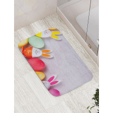 Eggs Colored with Ears Bath Mat