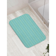 Striped Round Polka Dot Bath Mat