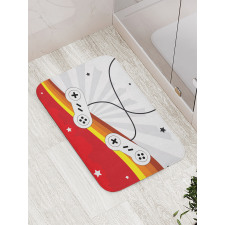 70's Gamepads Retro Games Bath Mat