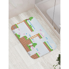 90's Retro Computer Game Bath Mat