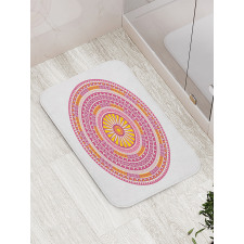 Abstract Bohemian Medallion Bath Mat