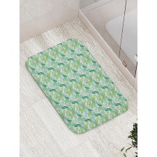 Creative Tropical Leaves Bath Mat