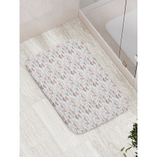 Hearts and Keys Bath Mat