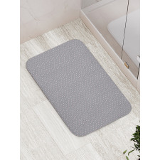 Hearts on Curvilinear Stripes Bath Mat