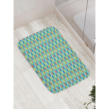 Vivid Funny Cartoon Motif Bath Mat