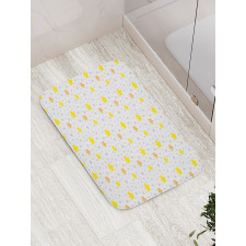 Happy Pastel Stars Bath Mat