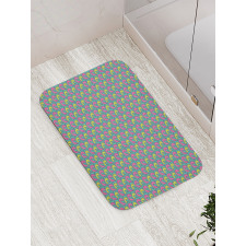 Retro Overlap Motif Bath Mat