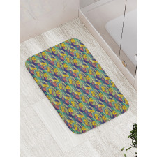 Exotic Aloha Palm Leaves Bath Mat