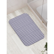 Monochrome Art Rhombuses Bath Mat