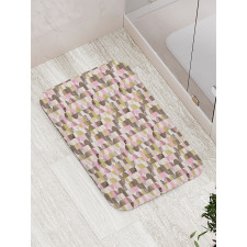 Rounds in Vintage Colors Bath Mat