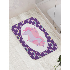 Pony Hearts Rainbows Bath Mat