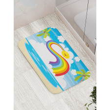 Cartoon Sun Holiday Bath Mat