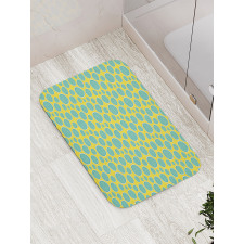 Abstract Halved Watermelons Bath Mat