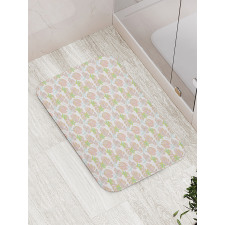 Hawaiian Leaves Pattern Bath Mat