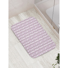 Watercolor Spring Art Flower Bath Mat