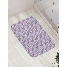 Exotic Flower Petals and Buds Bath Mat