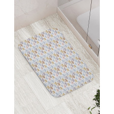 Abstract Flower Art Blooming Bath Mat