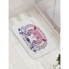 Greekic Owl Woman Bath Mat