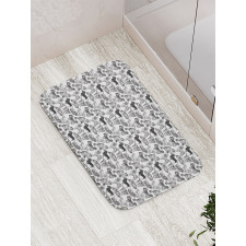 Various Animal Breeds Bath Mat