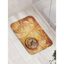 Old World Map Bath Mat