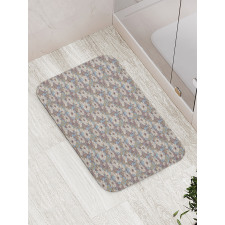 Bloom in Nostalgic Colors Bath Mat