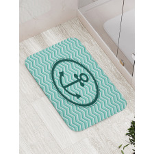 Zig Zag Pattern Bath Mat