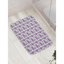 Creative Plume and Splashes Bath Mat