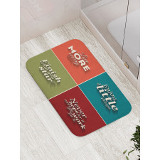 Love More Worry Less Bath Mat