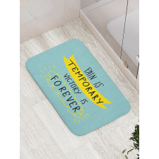 Victory is Forever Text Bath Mat