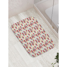 Shabby Garden Blossoms Bath Mat