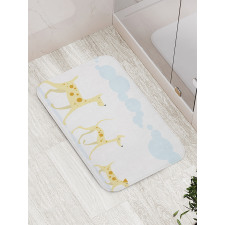 Simplistic Cheery Dogs Bath Mat