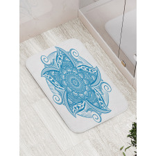 Wild Pointy Petals Bath Mat