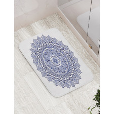 Meditative Floral Art Bath Mat