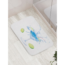 Martini Splashing Lime Bath Mat