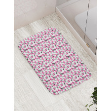 Perfume Lipstick Makeup Bath Mat