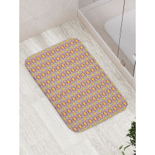 Colorful Modern Oriental Bath Mat