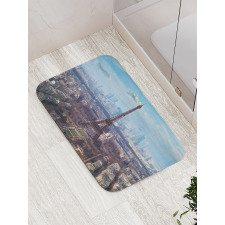 View of Eiffel Tower Bath Mat