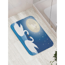 Moonlight Sky at Night Art Bath Mat