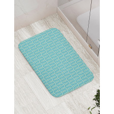 Simplistic Soft Circles Art Bath Mat