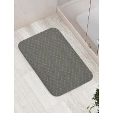 Funky Wavy Dotted Lines Bath Mat